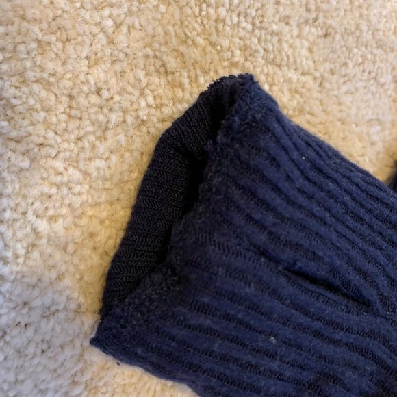 Red Haute NWT Soft Icy Blue and Navy Mock Turtleneck Sweater Size S - Picture 14 of 14